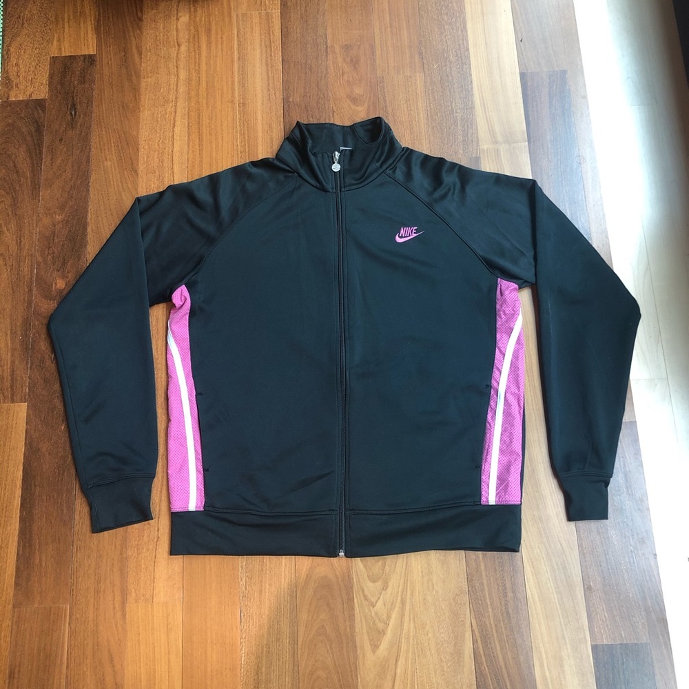 Nike Women's Black and Pink Jacket